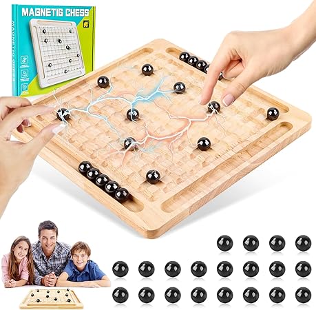 Magnetic Chess Game, Magnetic Chess Board, Magnetic Chess Game, Magnetic Chess Game, Magnetic Stone Board Game, Table Magnetic Game for Family Reunions