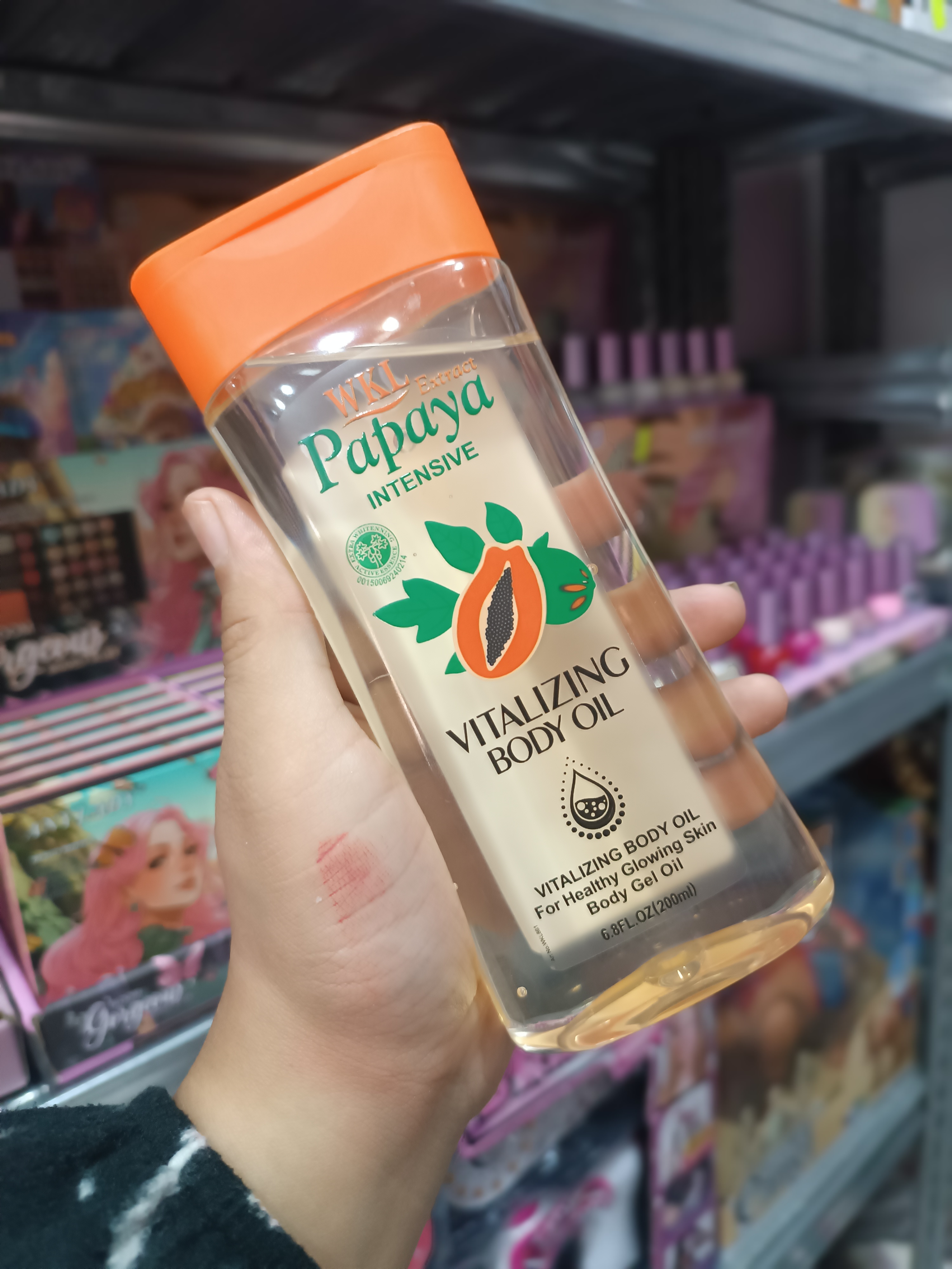WKL Papaya Oil for Skin, Papaya Oil for Lightening Dark Skin, Face and Body Moisturizer Nourishing, Body Repair, for All Skin Types