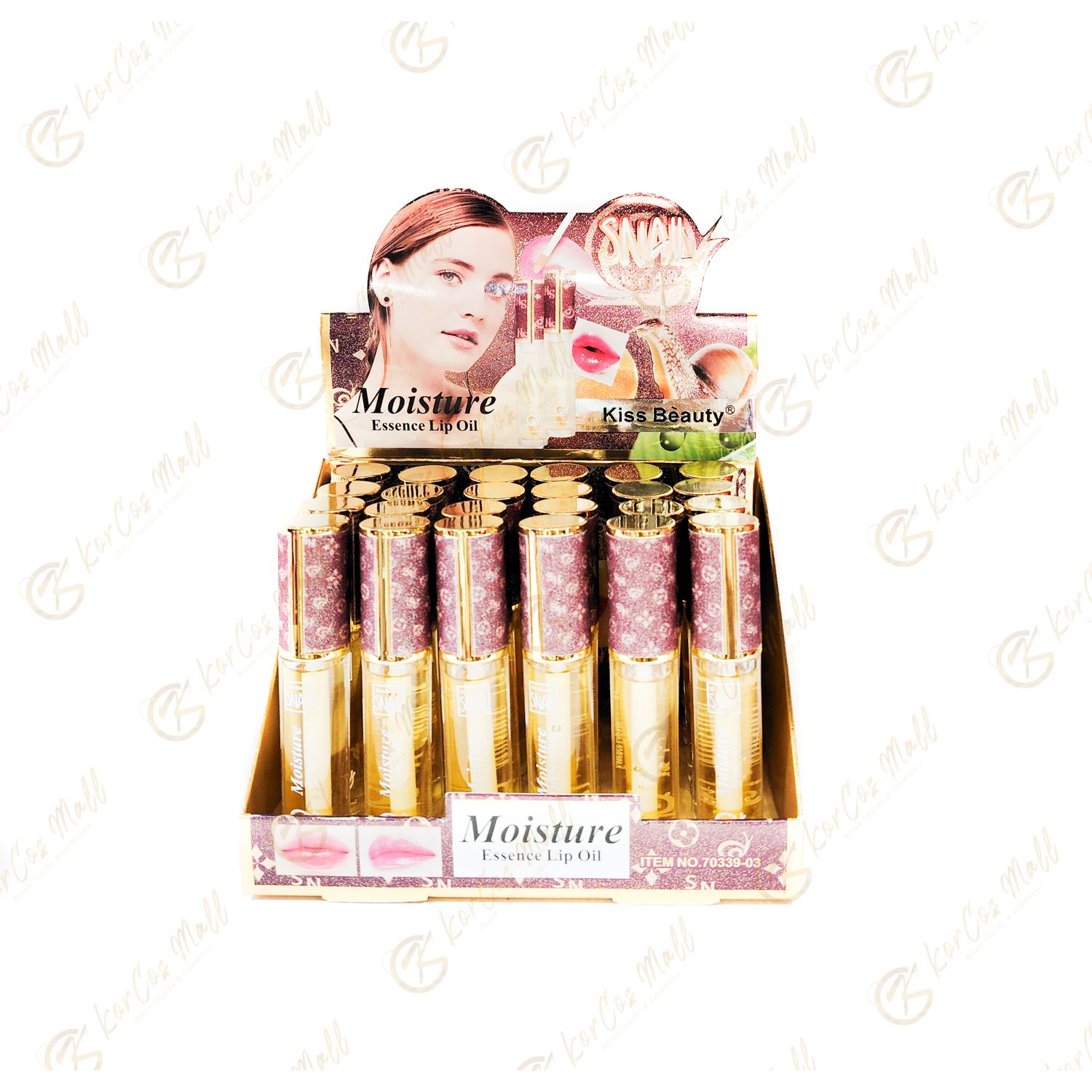 KISS BEAUTY Baume à Lèvres Brillant : Le Secret de Lèvres Pulpeuses
