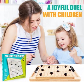 Magnetic Chess Game, Magnetic Chess Board, Magnetic Chess Game, Magnetic Chess Game, Magnetic Stone Board Game, Table Magnetic Game for Family Reunions