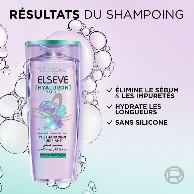 L'Oréal Paris Elsève Hyaluron Pure Shampooing Purifiant 72h - 200ml